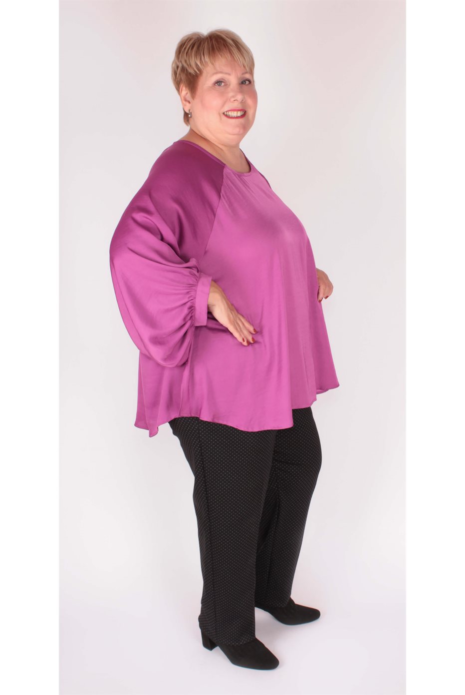 Mat Fasion Fucshia Blouse 